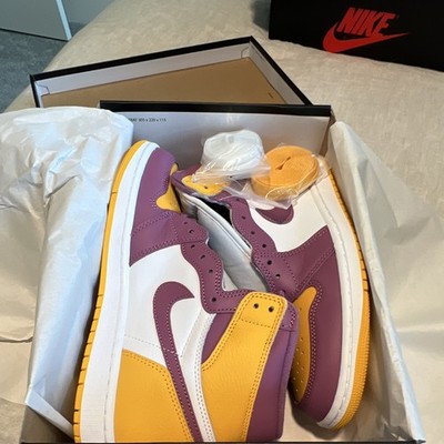 Nike Air Jordan 1 Retro High OG Brotherhood Purple/Gold/White 2022 555088-706