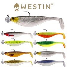 Westin Shadteez 12cm R 'N R - 2 Stück 10g #6/0 Gummifische montiert Rigged Shad