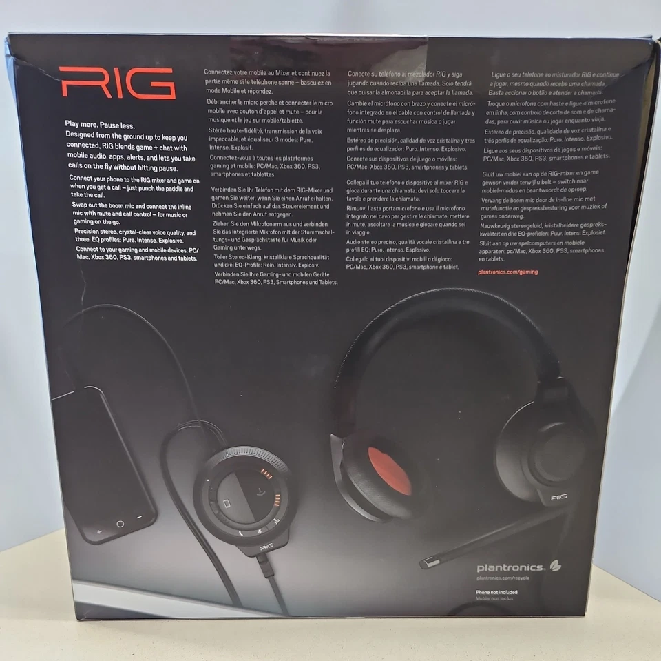 Plantronics Rig Black Headband Headsets for Multi-Platform- Brand New - Unopened - Image 3 of 4
