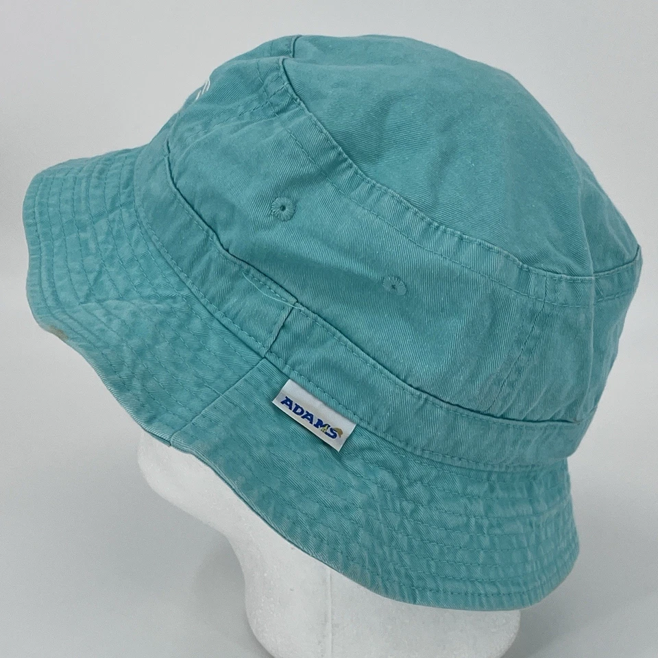 Sombrero de cubo Adams verde azulado para hombre grande - gorra vintage años 90 Y2K - días para perros Foto 2 de 4