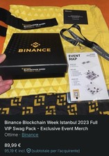 Binance Blockchain Week Istanbul 2023 Full VIP Swag Pack - Exclusive Event Merch