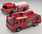 Lesney Matchbox Lot Of 2 Superfast Merryweather Fire Engine & Pumper Vintage