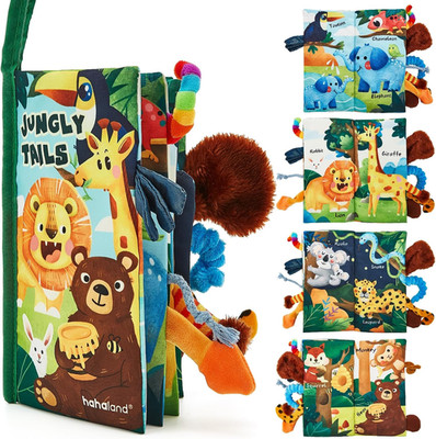Babybuch Babyspielzeug Dschungelschwänze Sinnesbücher für Babys Touch