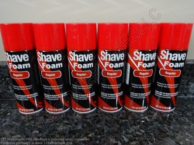 6 Luxury Men REGULAR Men Men's Shave Foam Foaming Lather 12 oz. NEW
