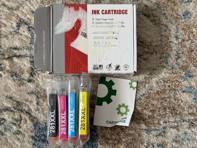 Onlyu 281XXL compatible ink cartridges for Canon printers. 4 pack