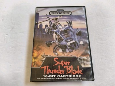 Super Thunder Blade Sega Genesis 1989 No Manual - Tested & Working 