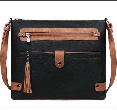 Large FADEON  Purse for Women Crossbody Bag, Designer Leather Cross Body