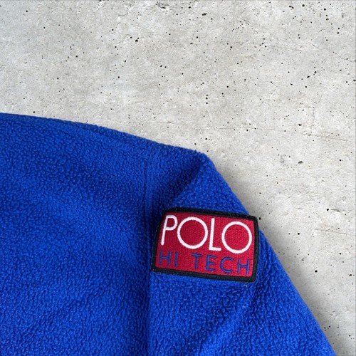 Vintage Polo Ralph Lauren Sport Hi Tech Fleece 1/4 Zip Jacket Men’s XL 90s - Picture 2 of 6