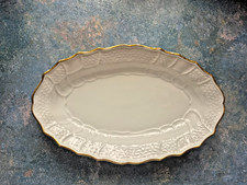 Hutschenreuther Form Dresden/Salzburg Goldrand  edle  ovale Platte ca.30,5 cm