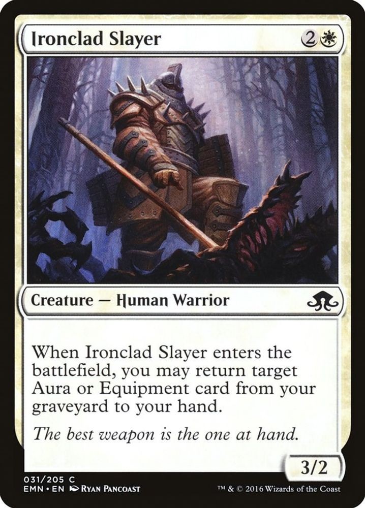 2016 Magic: The Gathering: Eldritch Moon - Ironclad Slayer (#31, C, Near Mint)
