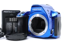Mint Pentax K-30 16.3MP Digital SLR Camera Crystal Blue Body Shutter Count 9791