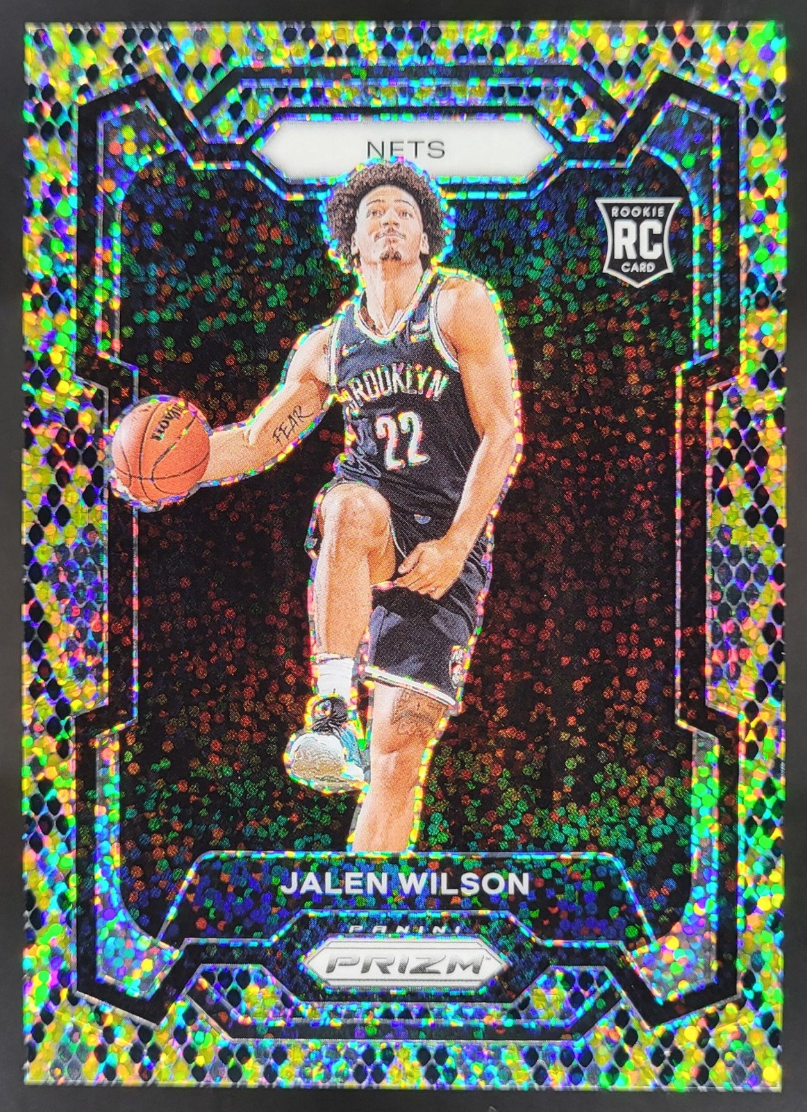 2023-24 Panini Prizm Jalen Wilson King Snake SSP #128 RC AG