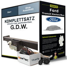 Für FORD Transit V363, FAD, FBD Anhängerkupplung starr +eSatz 13pol 16-24 NEU