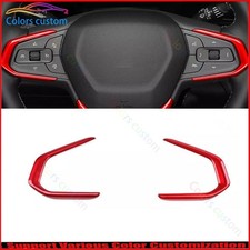 Interruptor de volante rojo brillante para Chevrolet Trax 2023-2025