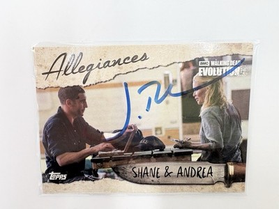 Signed John Bernthal 2017 Topps The Walking Dead Evolution Shane & Andrea