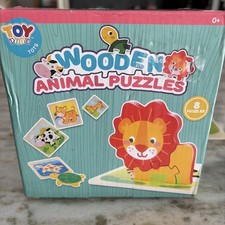 Toy Life Toddler Puzzles 8 Piece Wooden Puzzles for Toddlers 1-3, Puzzle 2 Year