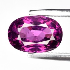 💎 1.55ct 7.8x5.3mm Oval Natural Pinkish Purple Rhodolite Garnet - Tanzania Gem