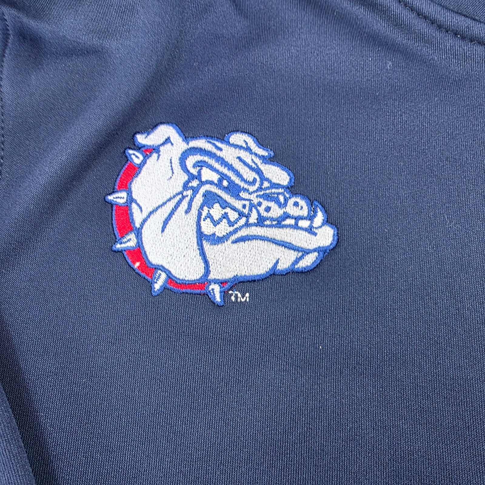 SACAI X NIKE Nike Pullover Gonzaga Bulldogs Mezza Zip Vestibilità Atletica Giacca Small