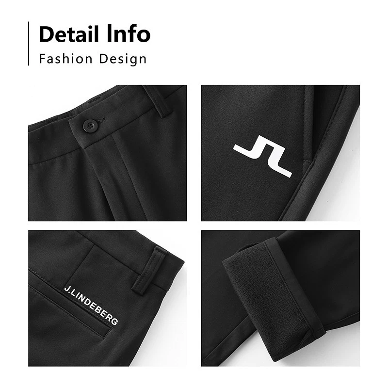 NEW-J.LINDEBERG Men's Winter Golf Fleece Pants - Image 3 of 4