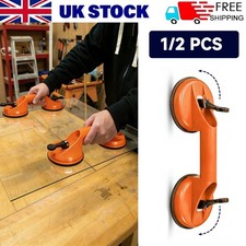 2X Double Suction Cup Vacuum Glass Lifter 70 Kg Capacity