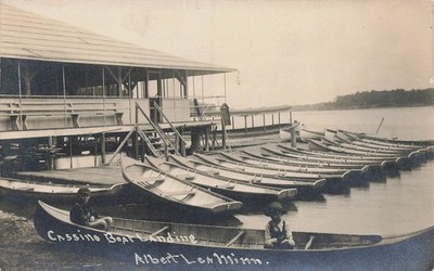 LP74  Albert Lea Minnesota Casino Boat Landing 1910  RPPC Postcard