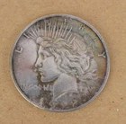 1922 D $1 Peace Dollar (Denver) - Rainbow Toned around Edges - SEE VIDEO!