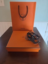 Hermes Empty Gift Box Everything In Pics Tissue Long Ribbon Gift Bag 8" By 8"