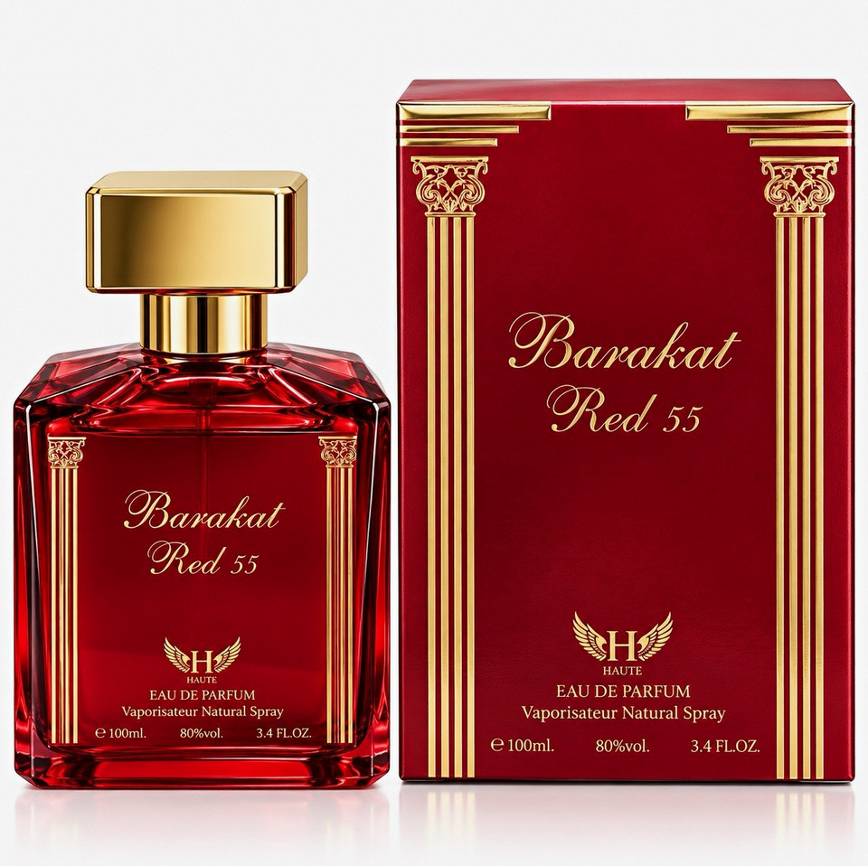 Haute Barakat Red 55 Eau de Parfum Spray Regular Size 3.4 fl oz | eBay