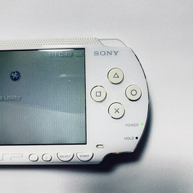 Sony PlayStation Portable PSP-1000 Console White Battery USB-C Japan Tested