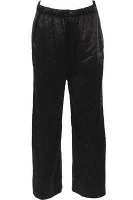 BALENCIAGA HOSE SCHWARZ KRISTALL WEITES BEIN FR 36 UK 8