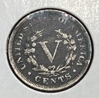 ^ 1883 W/Cents Liberty "V" Nickel      ^^ FINE ^^    143 YRS OLD     4260 — photo 3