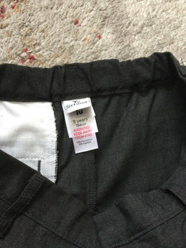 Boys Size Age 9 School Uniform Shorts DOUBLE PACK Dark Grey Classic Fit Summer - Picture 2 of 4
