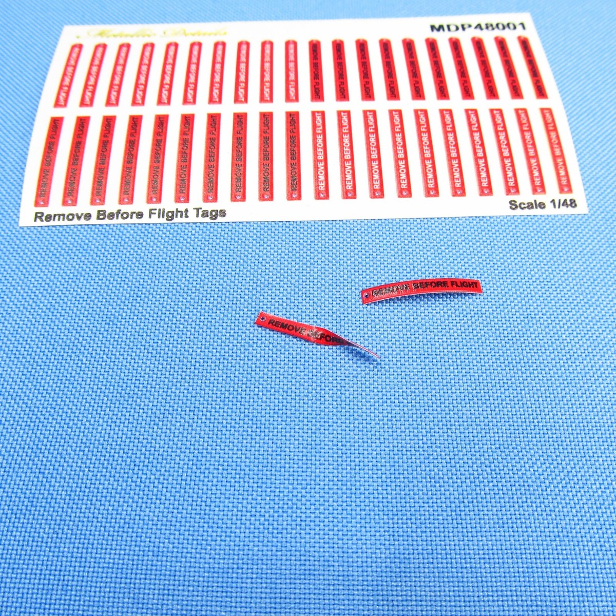 Remove before flight tags Scale 1:48 - for Aircraft Scale Model