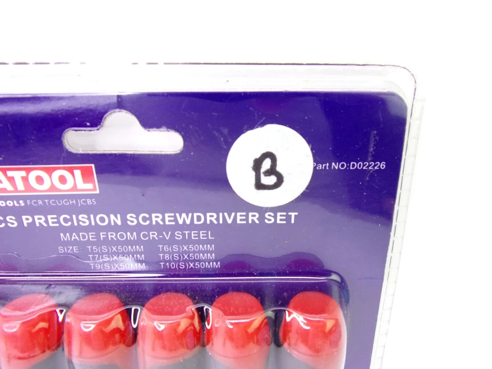 6-pc Precision T5-T10 Torx Screwdriver Set (LOT B) - Image 3 of 3