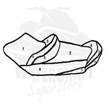 Seat Cover For yamaha VX Cruiser 06-10 Custom BlackTip Jetsports
