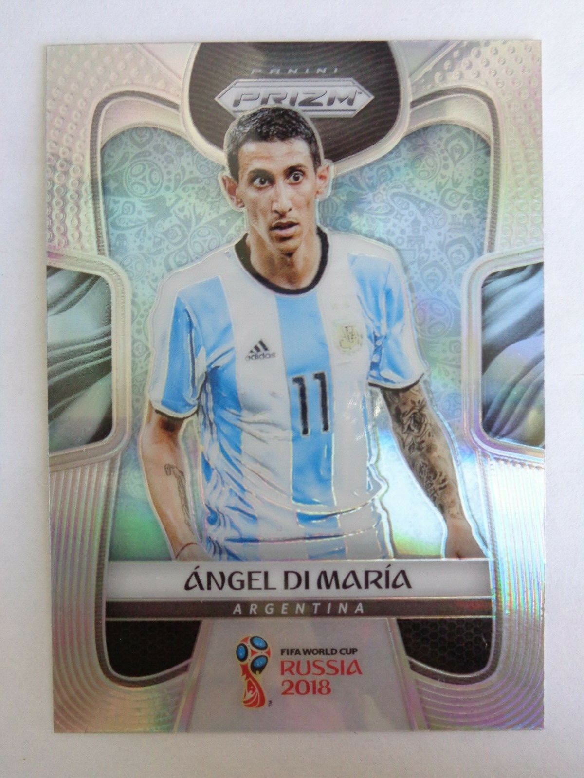 ⭐️ 2018 Panini Prizm World Cup # 2 Angel DI MARIA PSG Silver Refractor HOT ! ⭐️