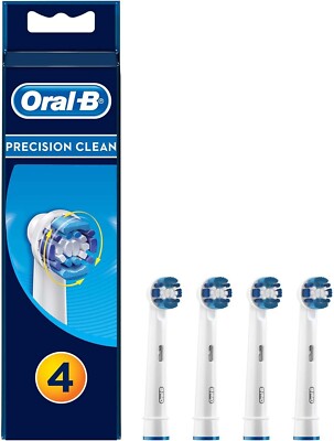 Oral B Precision Clean Toothbrush Heads - Pack of 4 Counts - SHIPS SAME DAY !!