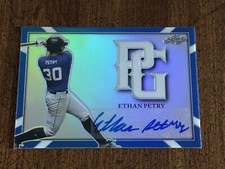 ETHAN PETRY 2021 LEAF PERFECT GAME BLUE RAINBOW AUTOGRAPH #3/15 NATIONALS