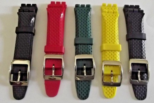 cinturino pvc di qualità colorati x orologi SWATCH irony ansa 19 mm watch  montre | eBay