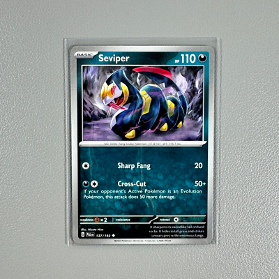 pokemon seviper card 2005 Japanese Quick Construction Packs 007 Grass PSA 9 Graded Attack 2 Seviper - 128/198