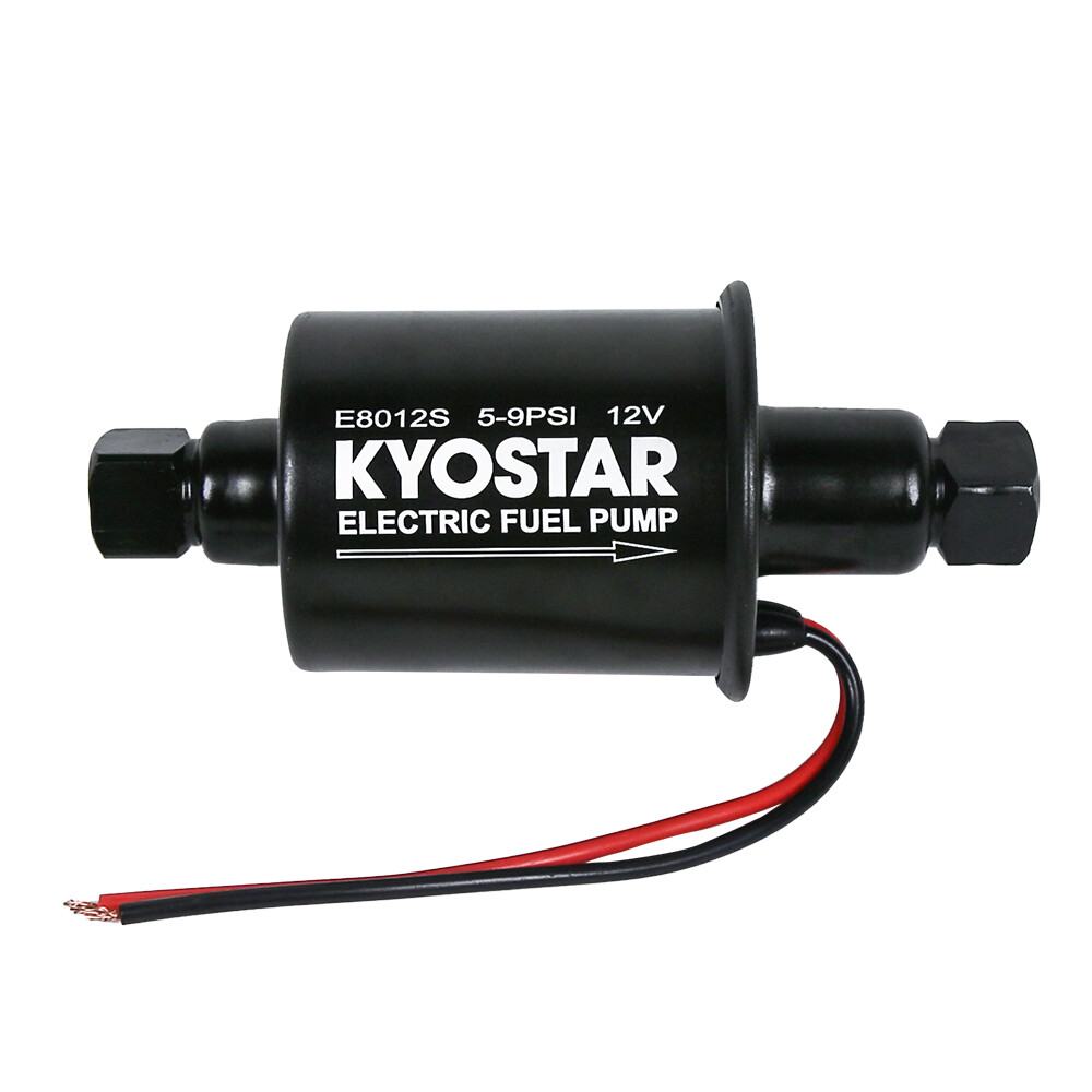 12V Universal Electric Fuel Pump Low Pressure 5-9 PSI Gas Diesel Inline E8012S E