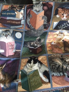 cat tapestry throw blanket
