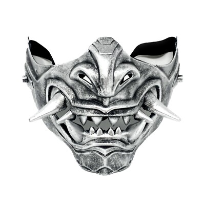 Steampunk Style Half Bottom Face Mask - Halloween Costume Cosplay Accessory