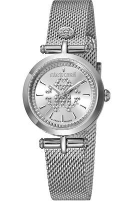 Roberto Cavalli by Franck Muller RV1L074M0056 silver Steel Women's Watch NEW