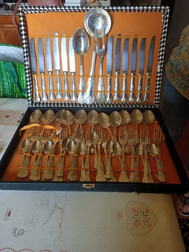 Ménagère Argentée Style Louis XV - Poinçon Achille PRINCET - Occasion