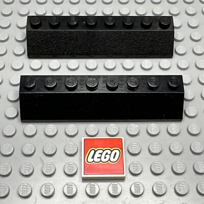 LEGO  Dachstein Schrägstein Slope 4445 2x8 schwarz black 2 Stück
