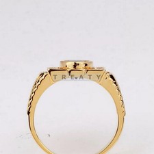 Black Onyx Oval Cut With 14K Solid Gold Ring For Men's 172