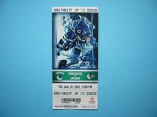 2011/12 VANCOUVER CANUCKS CHICAGO BLACK HAWKS NHL HOCKEY TICKET STUB RYAN KESLER