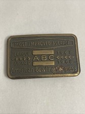 1964 - 1965 AMERICAN BOWLING CONGRESS LEAGUE AWARD BELT BUCKLE -