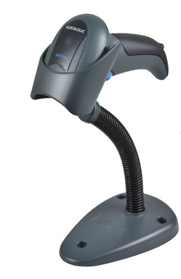 Datalogic Wired 1D Handheld Barcode Scanner Kit QuickScan W/ Stand QD2131-BK